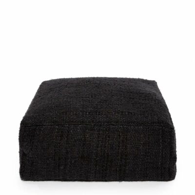 pouf carré de 60 cm oh my gee coton noir marine