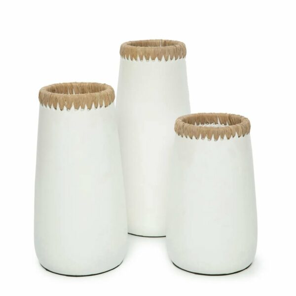 vase sneaky blanc naturel m