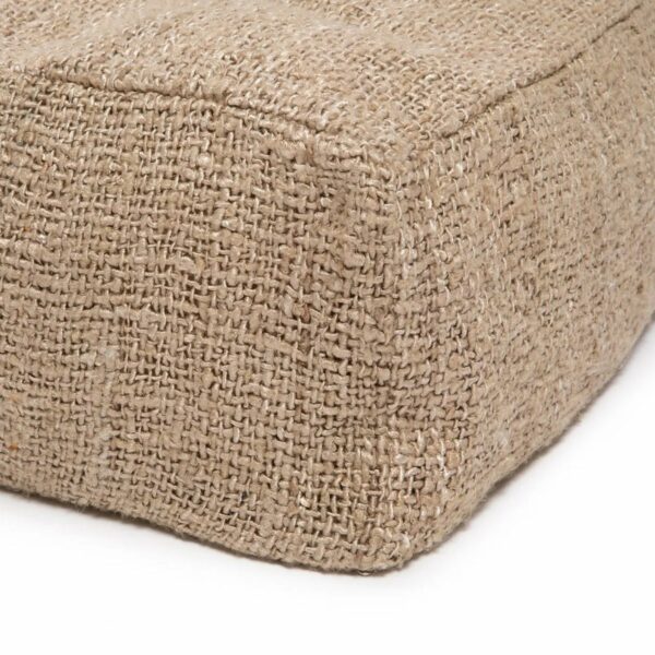 pouf en coton 60x60 cm oh my gee beige