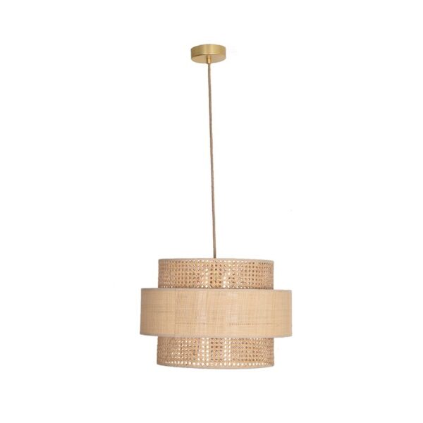 suspension raphia naturel solaire 50 cm