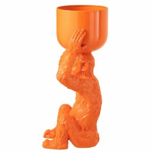 seau à glace'Monkey' - Poly-Résine Orange