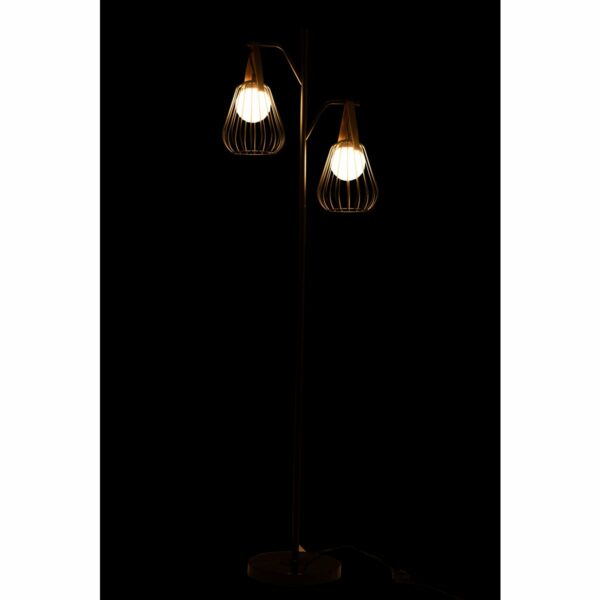 lampadaire sur pied 161 cm ignes acier et marbre noir