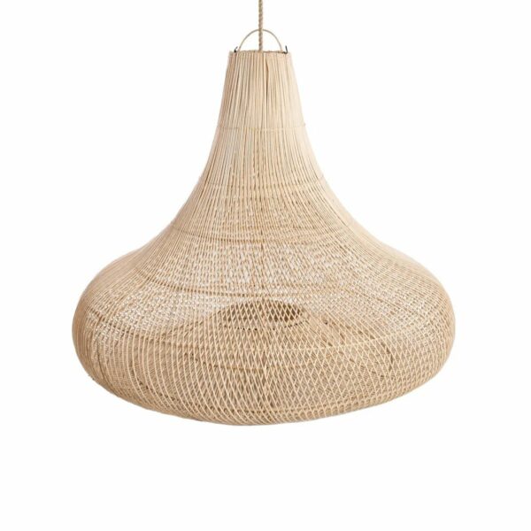 lampe suspendue shala taille l rotin