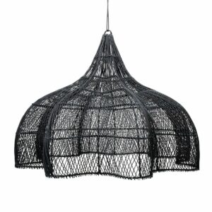 lampe suspendue fouetté xl Élégance en rotin noir | la marque design