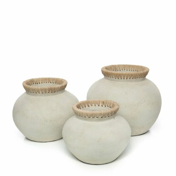 vase en béton naturel styly taille s la gamme 3 tailles disponibles