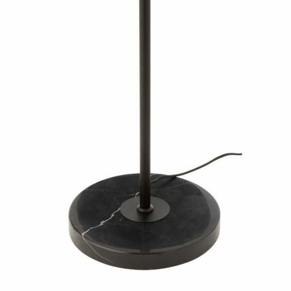 lampadaire sur pied 161 cm ignes acier et marbre noir