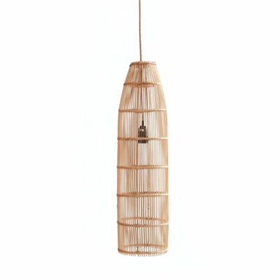 Lampe suspendue 90 cm Piège à Poisson - Rotin Naturel - L