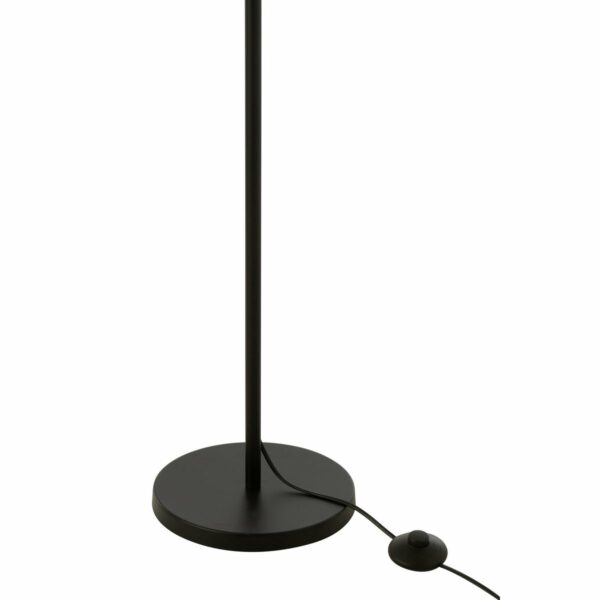 lampadaire 154 cm métal noir et rotin naturel pied lamarquedesignfr