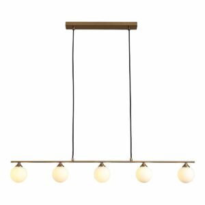 Suspension Halifax - laiton, cordon en tissu 150 cm