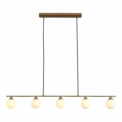 Suspension Halifax - laiton, cordon en tissu 150 cm