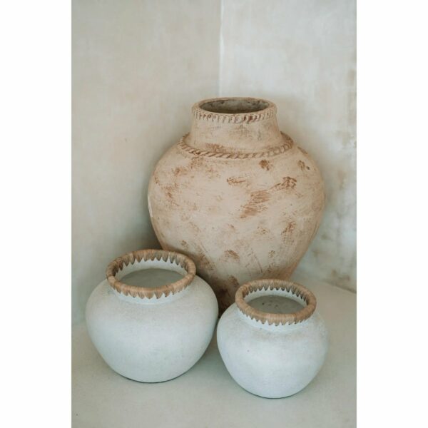 vase en béton naturel styly taille s