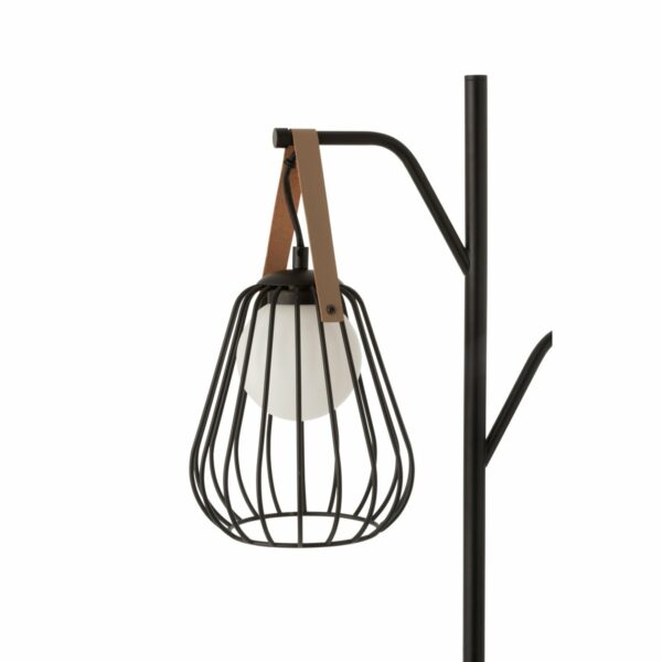 lampadaire sur pied 161 cm ignes acier et marbre noir