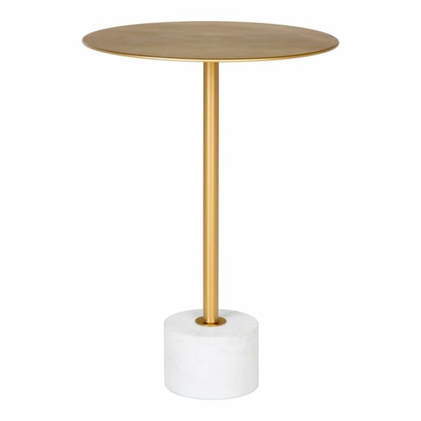 table dappoint lecco table dappoint en laiton et marbre Ø41x58 cm