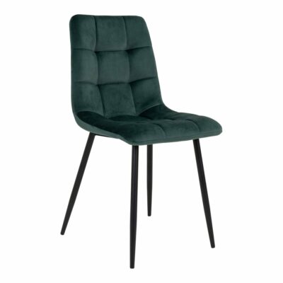 Chaise Middelfart Microfibre Vert Foncé- lot de 2