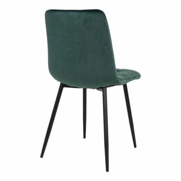 chaise middelfart microfibre vert foncé lot de 2