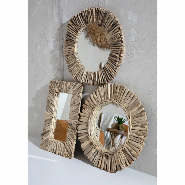 le miroir halo driftwood bois flotté naturel m