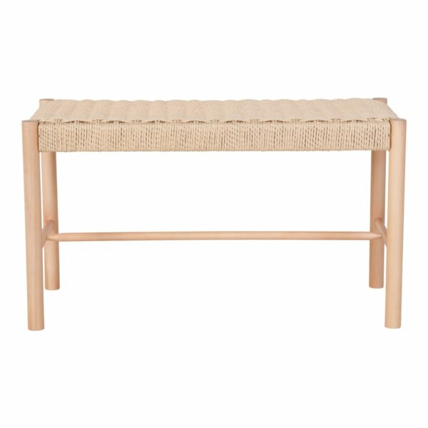 banquette en bois de peuplier abano assise tréssée naturel