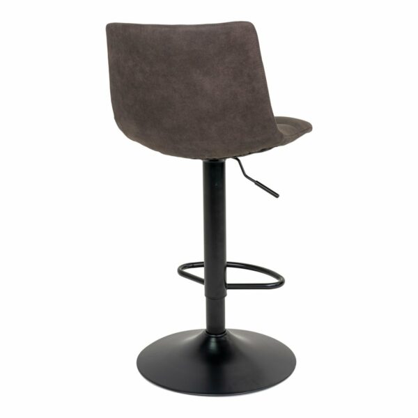 chaise bar métal middelfart microfibre gris