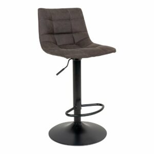 Chaise bar métal Middelfart Microfibre Gris