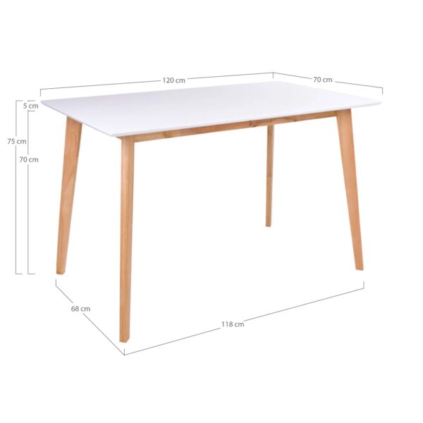 table de salle à manger scandinave 120 cm voyens