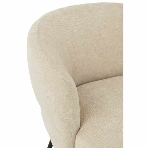 fauteuil lounge confort mars tissu beige