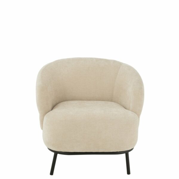 fauteuil lounge confort mars tissu beige