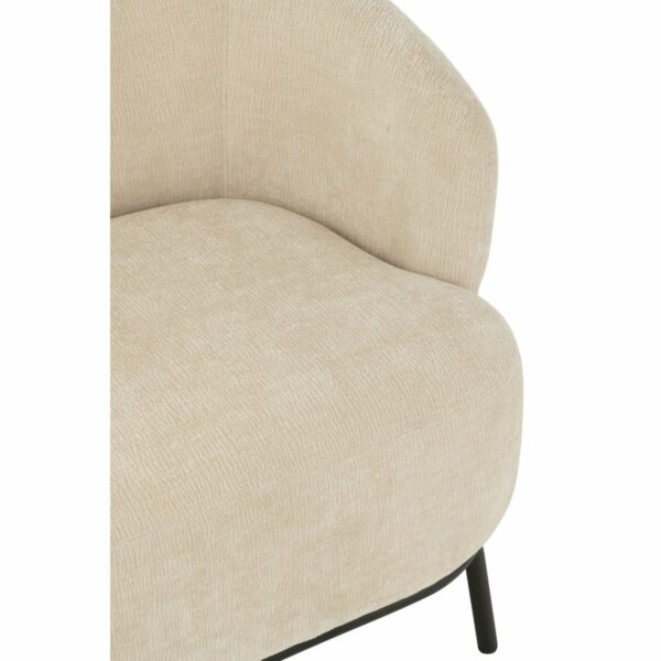 fauteuil lounge confort mars tissu beige