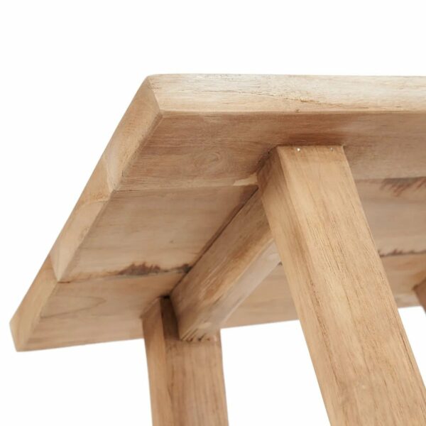 tabouret oriki bois de teck recyclé