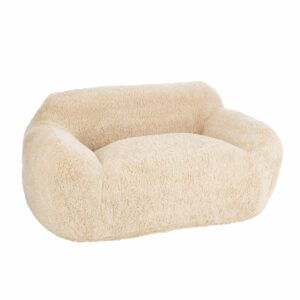 Canapé 2 places Cutie tissu Poils longs beige