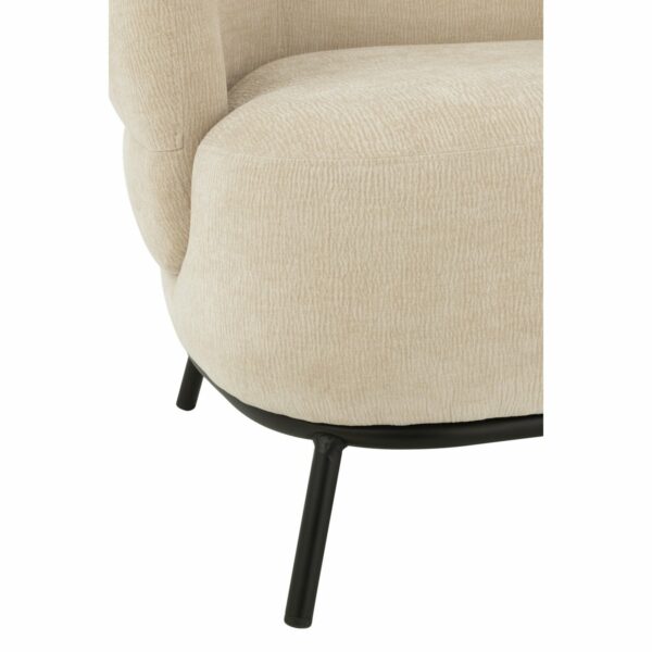 fauteuil lounge confort mars tissu beige