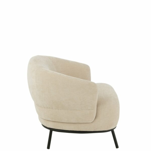 fauteuil lounge confort mars tissu beige