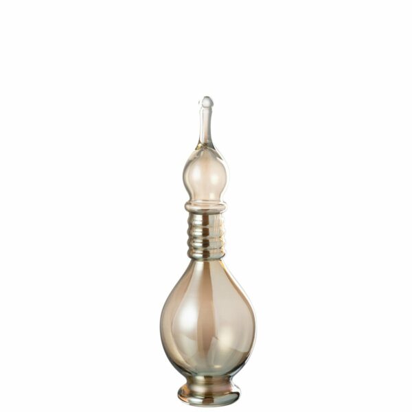 carafe décorative joey verre beige 40 cm