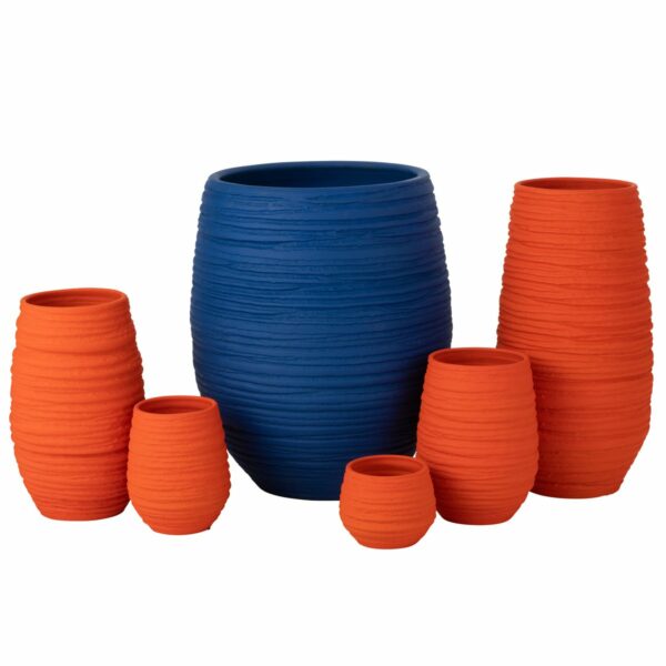 vase céramique orange 60 cm fiesta style et Éclat pour votre décor gamme