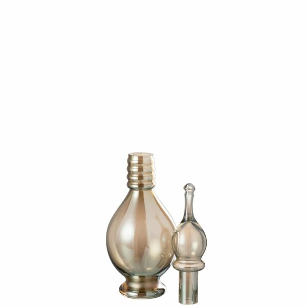 carafe décorative joey verre beige 40 cm