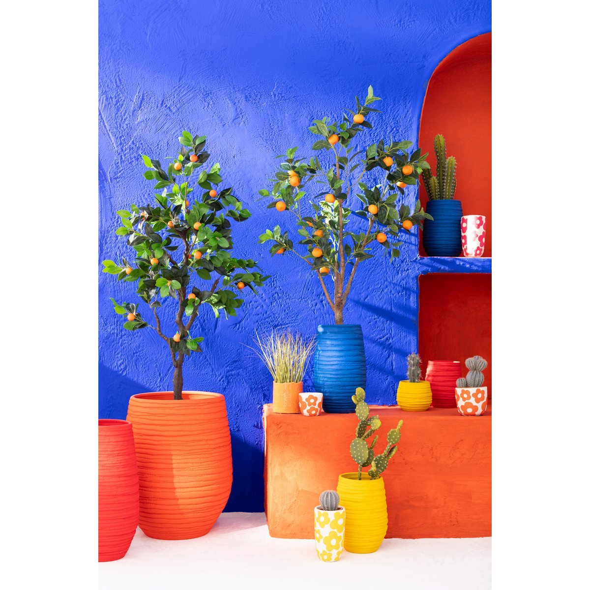 vase céramique orange 60 cm fiesta style et Éclat pour votre décor