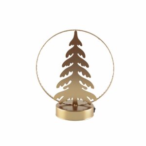 Bougeoir rond sapin lumineux