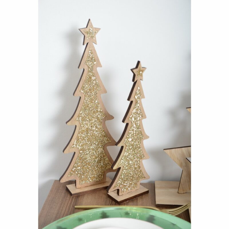 sapin de noël de décoration en bois decor