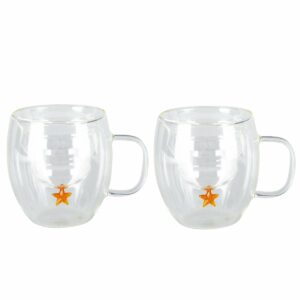 Lot de 2 tasses sapin double paroi