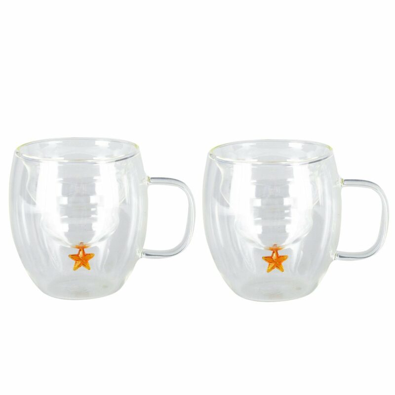 lot de 2 tasses sapin double paroi