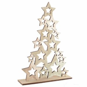 Sapin de Noël en Bois H.59cm - Décoration AULICA