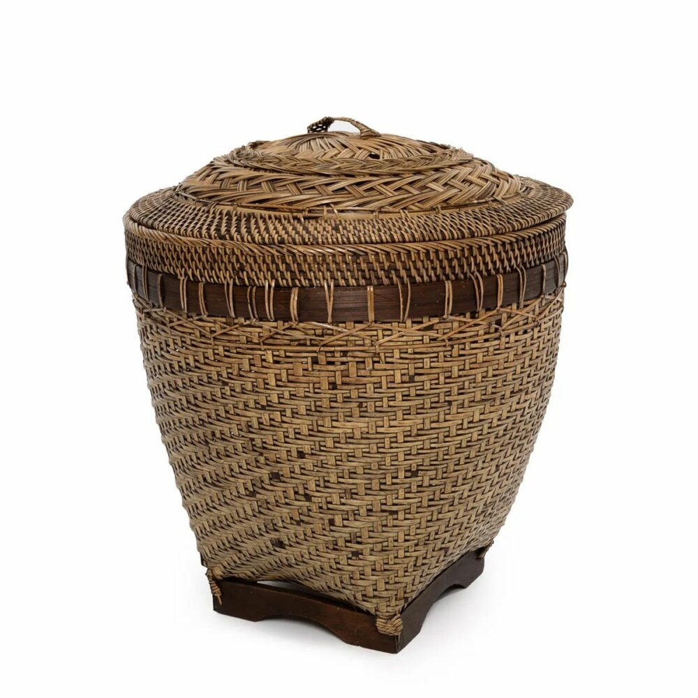 le panier de rangement colonial marron naturel m