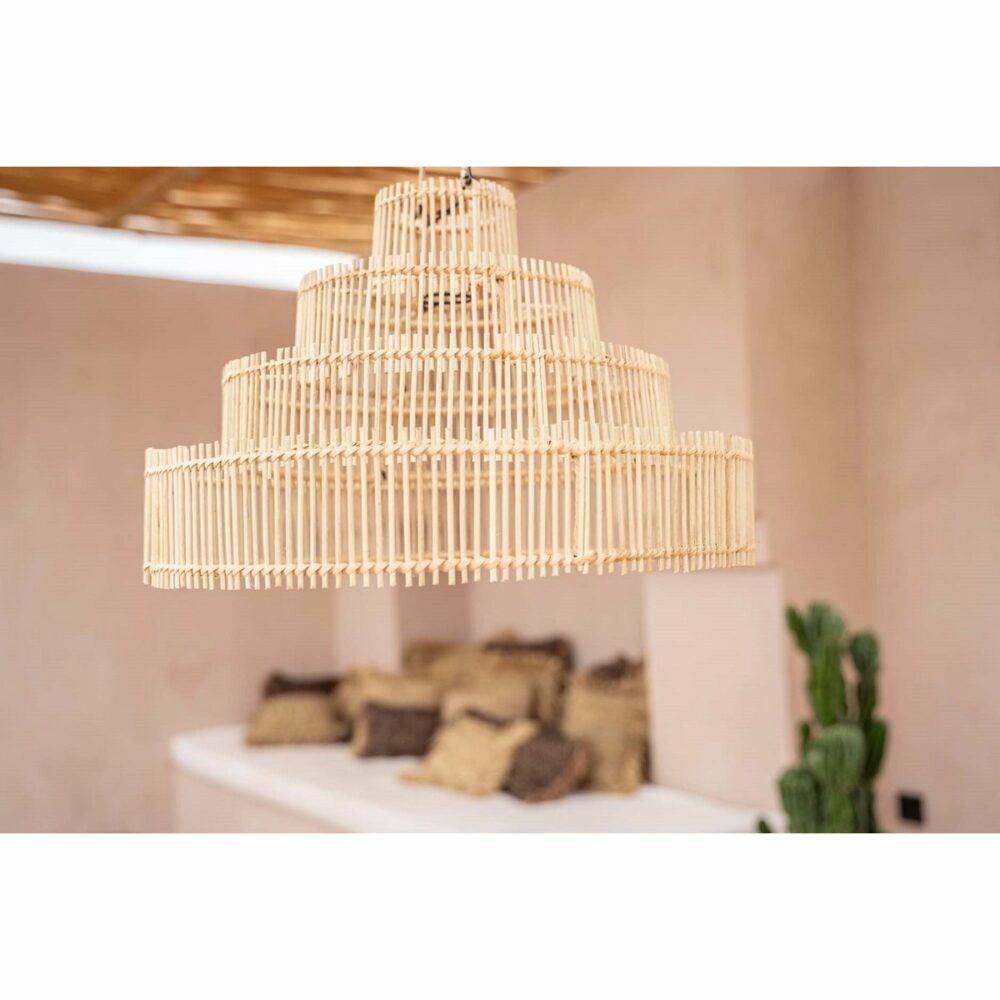 suspension wedding cake rotin naturel m ambiance face