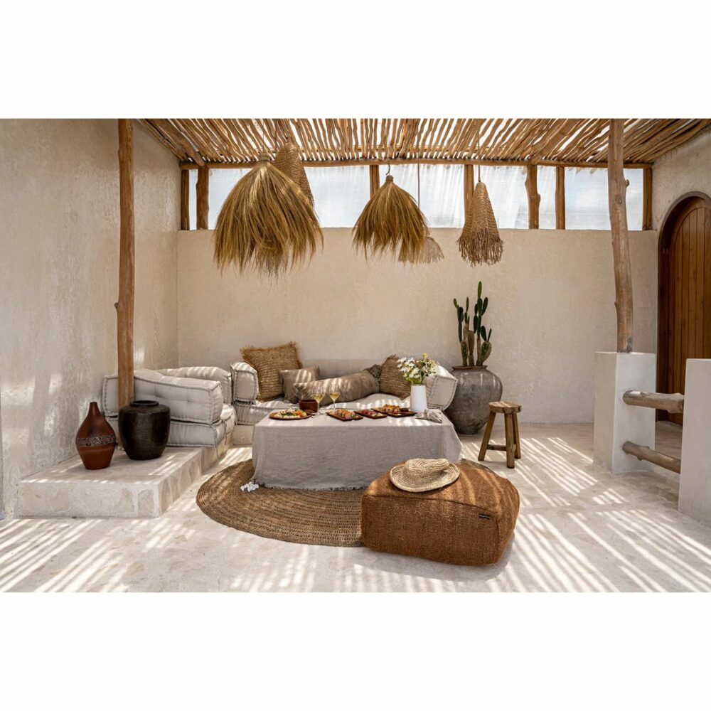 suspension rayung hut   naturel   m decor