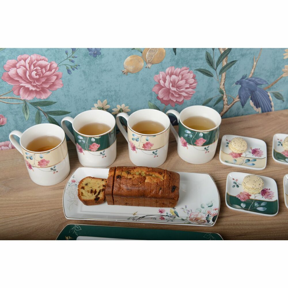 lot de 4 mugs floral