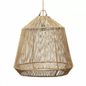 suspension conic jonc de mer naturel